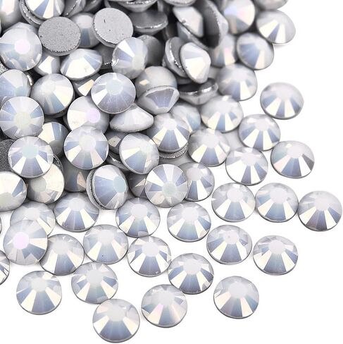 Blinginbox 1440 قطعة SS10/2.7-2.9 ملم أحجار الراين الكريستالية المسطحة لفن الأظافر، أبيض صلب in Kuwait