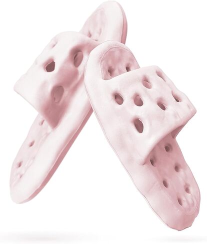 TSSPLUS Shower Shoes with Arch Support, Quick Drying Non-Slip Pool Slides Lightweight Beach Sandals with Drain Holes Comfortable House Slippers for Women Men in Saudi Arabia