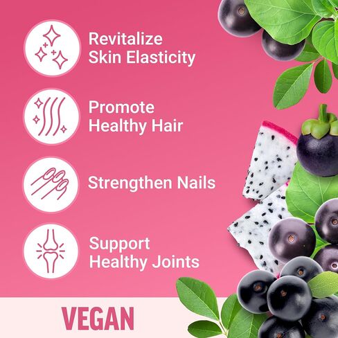 FORCE FACTOR Collagen Boosting Superfoods with Biotin, Hyaluronic Acid, Bamboo, and Hair, Skin, and Nails Vitamins, Nail Strengthener and Skin Supplement, 60 Vegetable Capsules in Saudi Arabia