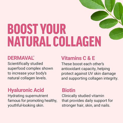 FORCE FACTOR Collagen Boosting Superfoods with Biotin, Hyaluronic Acid, Bamboo, and Hair, Skin, and Nails Vitamins, Nail Strengthener and Skin Supplement, 60 Vegetable Capsules in Saudi Arabia
