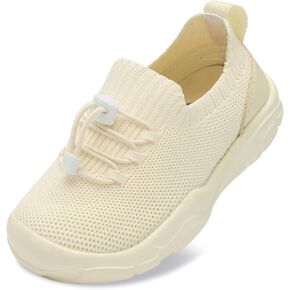 Scurtain Toddler Shoes Boys Girls Tennis Shoes Kids Barefoot Shoes Slip on Sneakers Breathable Walking Running Shoes