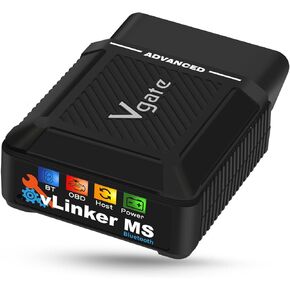 Vgate vLinker MS Bluetooth OBD2 Car Scan Tool for iPhone/iOS, Android & Windows, Supports Multiple CAN Protocols (GMLAN, MS CAN, CH CAN, LS CAN)