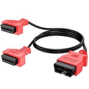 Autel OBD2 Splitter Y Cable, 16 Pin OBD II Splitter Extension, OBDII 1 Male to 2 Female Extension Cable Adapter, for All OBD2 Vehicles (2ft/60cm)