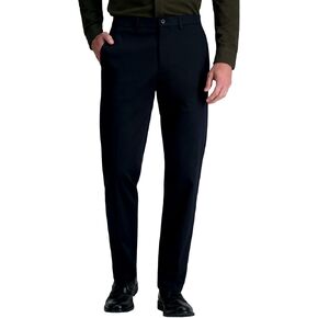 Haggar Men's Wrinkle Free Straight Fit Flat Front Khaki Pant