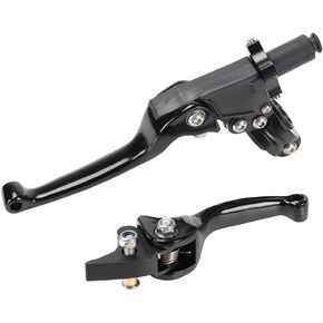 Brake Clutch Folding Levers & Pump ASV for 7/8" 22mm Motorcycle Handlebars for KLX SSR TTR CRF50 110cc 125cc 150cc 200cc 250cc Dirt Bike Pit Bike ATV Motocross Mini Bike Aluminum Alloy Blue