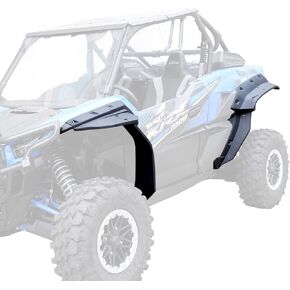 KRX 1000 Wider Extended Fender Flares, A & UTV PRO Front & Rear XXL Mud Flaps Mud Guards Extension for Kawasaki Teryx KRX 1000 2020 2021 2022 2023 2024 Accessories, Replace OEM # 99994-1324, 2 Seater