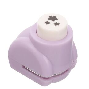 Star Shape Hole Puncher, Craft Holes Punch for Crafting Confetti Scrapbooking, Small Paper Punch Mini Hole Punch for DIY Craft Projects Teacher Office Supplies Purple