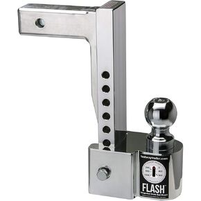 Fastway Flash Scale Ball Mount 48-00-8900 with 10 Inch Drop, 2 Inch Shank, and Chrome Plated Balls (10" Drop)