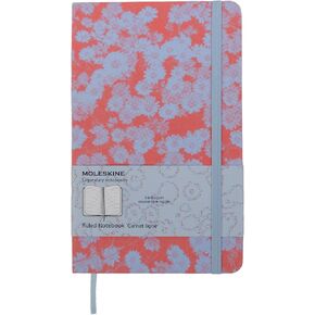Moleskine Custom Edition Notebook, Hard Cover, Ruled, Large (5" x 8.25"), Soft Lavendar/Red, 240 Pages