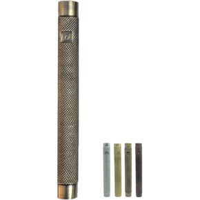 A&S Brass Mezuzah Case With Scroll For Door Weatherproof Metal Mezuza Cover Home Blessing and Protection Housewarming Gift (Nickel/Knurling, 6 Inches)