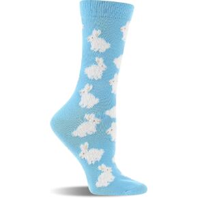 Bunny Socks for Women with Fuzzy Bunnies - Rabbit Lovers Easter Gift - 2-Pack or 1-Pack