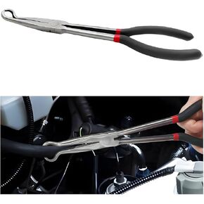 Spark Plug Removal Tool, 11 Inch O Ring Nose Spark Plug Wire Removal Plier, Spark Plug Boot Removal Tool with Anti Slip Handle, Universal Spark Plug Car Accessories