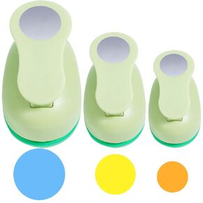 UCEC Circle Punch, 2+1.5+1Inch Circle Paper Punch, 3 Pcs Paper Punches for Crafting, Circle Hole Punch, Circle Cutter for Scrapbook, Cards, DIY Albums Photos