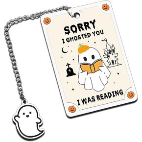 Octamber Spooky Gifts Spooky Basket Stuffers Halloween Bookmarks for Book Lovers Halloween Basket Stuffers Cute Bookmarks for Women Adults Bookish Gifts Book Marks for Reading Women Halloween Gifts in Kuwait