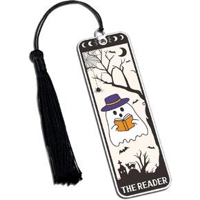 Christmas Stocking Stuffers for Adults, Halloween Basket for Women, Boo Basket Stuffers for Women, Horror Bookmark for Book Lovers, Spooky Gifts, The Reader, Birthday Gifts, Secret Santa Gifts