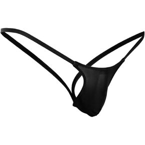 Evankin Men's Underwear See Through Sexy Jock Straps Underpants U-shaped Pouch T-shaped Pants Fun Underwear