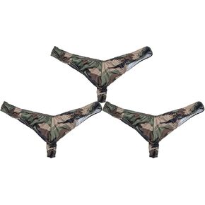 COMLIFE Men's Low Rise Camouflage Bulge Pouch Undies G-String Thongs Underwear