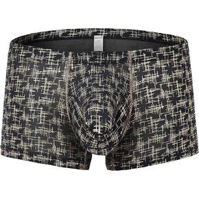 Mens Elephant Trunks Sexy Underwear for Men Separate Breathable Enhancing Dual Pouch Boxers for Men