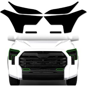 Precut Tail Light Tint Cover in Dark Smoke, Vinyl, Glossy Finish for Toyota Tundra 2022 2023
