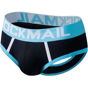 JOCKMAIL Men Underwear Briefs Bottomless Sexy Cotton Sport Backless Underpanties Brief