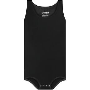 Mens Cotton Sleeveless Bodysuit Solid One-Piece Pajama Rompers for Men