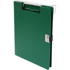 Covered Clipboards, Polyethylene, Holds 50+ Pages, 4 Colors (Forest Green, Over-Bed)