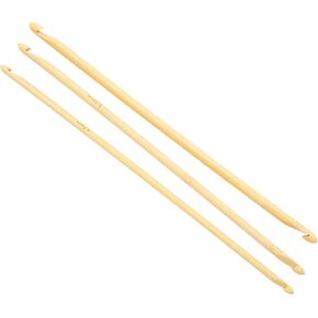3Pcs Double Headed Crochet Hooks, 9.4in Length Crochet Needles Sweater Knitting Needles Kit Weave Craft for DIY Hand Made Knitting Crochet Tool 4.5mm 5.5mm 6.5mm
