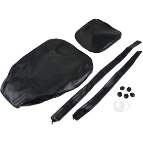 NICECNC Black Motorcycle Replacement Seat Cover Vinyl Compatible with Honda Rebel CMX250C 1996-2009 1997 1998 1999 2000 2001 2002 2003 2004 2005 2006 2007 2008 2009