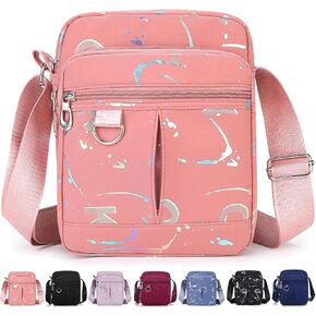 Small Messenger Bag for Men Women, Mini Crossbody Bag Shoulder Bag Travel Bag Multi Pocket Purses Soft Satchel Bag
