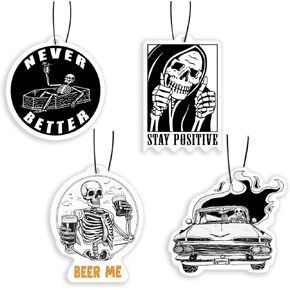Car Air Freshener, Pink Ghostface Car Air Fresheners 6 Pcs, Girly Car Decor Accessories for Women Girls Interior, Pink Halloween Car Decorations, Ghost face Car Accessories