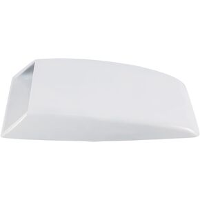 Majatou Bonnet Vent Cover, Universal Car Decorative Intake Scoop, Bonnet Vent Sticker Cover Hood for Most Cars(Silver)(White)