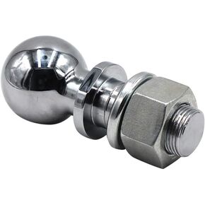 Wakauto 50mm Chrome Trailer Hitch Ball 5000lbs Universal Connector Trailer Parts Coupling Bumper Hitch Pin