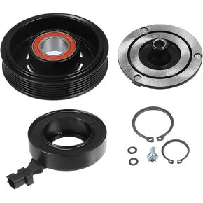 X AUTOHAUX 1 Set AC Compressor Clutch Replacement for Jeep Grand Cherokee 3.6L 2011-2016 Black