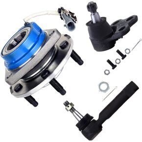 SCITOO 3pcs Wheel Hub Assembly Suspension Kit - Fit for Chevy Venture for Oldsmobile Silhouette for Pontiac Montana for Pontiac Grand Prix Outer Tie Rod End Lower Ball Joint Wheel Hub Bearing 513121