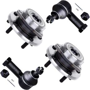 SCITOO 4pcs Wheel Hub Assembly Suspension Kit - Fit for Chrysler Sebring Coupe for Dodge Stratus Coupe for Dodge Avenger for Mitsubishi Eclipse Galant Outer Tie Rod Wheel Hub Bearing 513157