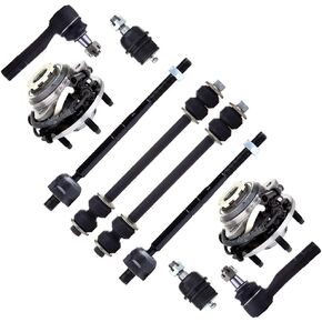 SCITOO 10pcs Wheel Hub Assembly Suspension Kit - Fit for Ford Ranger 4WD for Mazda B4000 4WD Front Sway Bar End Link Inner & Outer Tie Rod End Lower Ball Joint Wheel Hub Bearing - 515027