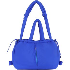 حقيبة حمل منتفخة كبيرة من GOKTOW للنساء، محفظة مبطنة ناعمة وعصرية وخفيفة الوزن حقيبة كتف هوبو مع رباط in Kuwait