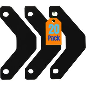 1InTheOffice Binder Sheet Lifters, 11"x 8-1/2", Black, 20 Pack