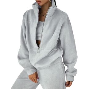 Eisctnd Sweatpants Women's Suits Sets 2 Piece Outfits Jogger Sets 2 Piece Sweatshirt Pants Tracksuit DarkGrey S