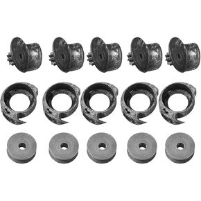 5 sets Spool Bobbin Holder for Shoe Sewing Machine Repair Parts, Replacement Bobbin Cases, Bobbin, and Chassis for 17mm Bobbins, Iron Material