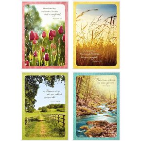 Dayspring Assorted Religious Sympathy Cards (Christian Prayers, 16 Cards and Envelopes)