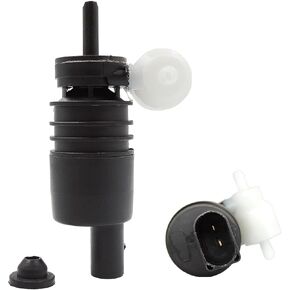 HiSport Front Windshield Washer Pump 11-613, Spray Windshield Washer Pump11-613 Compatible with Jeep, Dodge, Chrysler, Volkswagen, Audi, BMW, Chevrolet, Ford