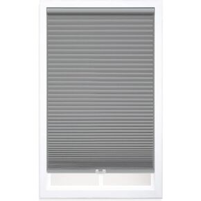 DEZ FURNISHINGS Cordless 1.5" Light Filtering Cellular Shade, 21" W x 48" H, Anchor Gray