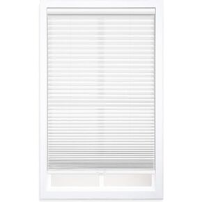 DEZ FURNISHINGS Cordless 1.5" Light Filtering Cellular Shade, 26.5" W x 60" H, White