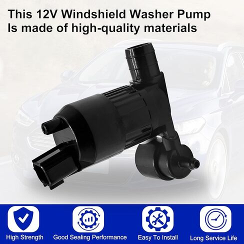 مضخة غسيل الزجاج الأمامي 12 فولت مع حلقة مطاطية لسيارة Ford Explorer 2011-2018 Edge 2007-2012 Fiesta 2011-2012 Flex 2009 2013 Mondeo V Turnier 2007-2012 BA8Z17664A in Kuwait