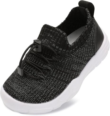 Scurtain Toddler Shoes Boys Girls Tennis Shoes Kids Barefoot Shoes Slip on Sneakers Breathable Walking Running Shoes in Saudi Arabia