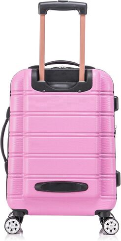 حقيبة روكلاند ملبورن ذات الجوانب الصلبة القابلة للتوسيع مع عجلات دوارة مع حقيبة ناعمة متطابقة، أرجواني in Kuwait