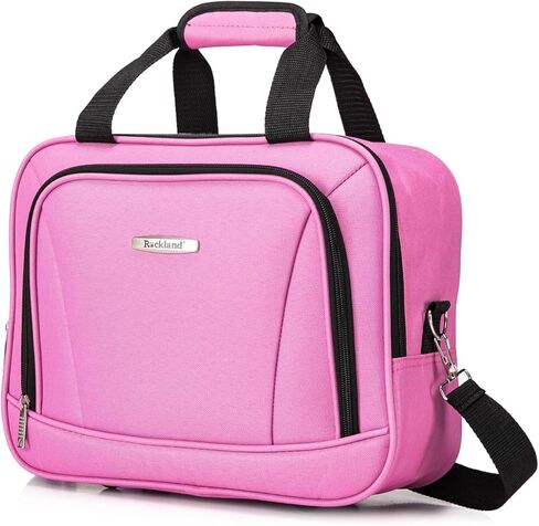 حقيبة روكلاند ملبورن ذات الجوانب الصلبة القابلة للتوسيع مع عجلات دوارة مع حقيبة ناعمة متطابقة، أرجواني in Kuwait