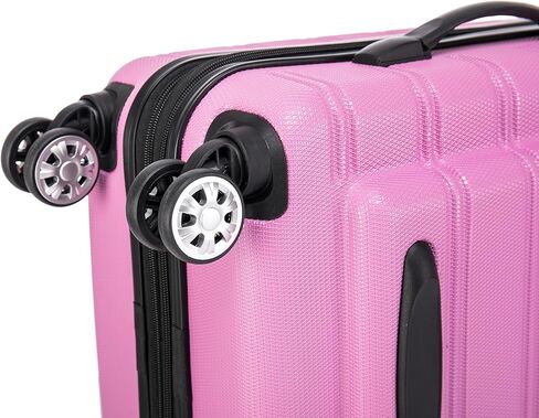 حقيبة روكلاند ملبورن ذات الجوانب الصلبة القابلة للتوسيع مع عجلات دوارة مع حقيبة ناعمة متطابقة، أرجواني in Kuwait