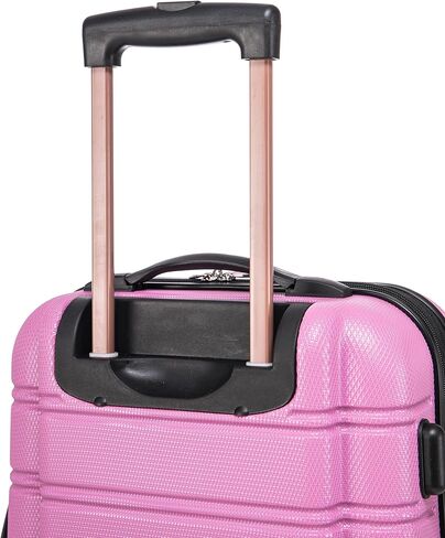 حقيبة روكلاند ملبورن ذات الجوانب الصلبة القابلة للتوسيع مع عجلات دوارة مع حقيبة ناعمة متطابقة، أرجواني in Kuwait